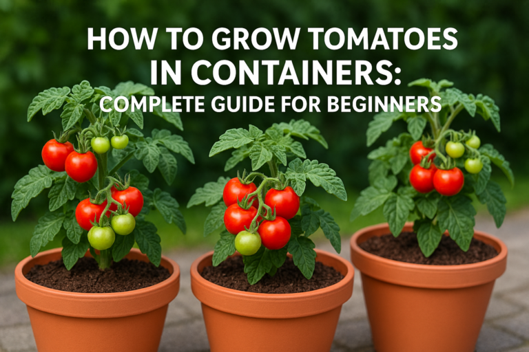 How to Grow Tomatoes in Containers Complete Guide for Beginners