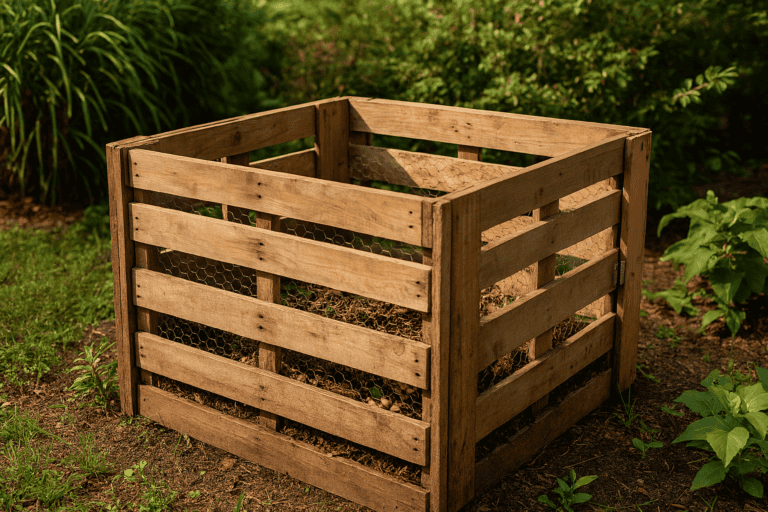 Build a DIY Pallet Compost Bin