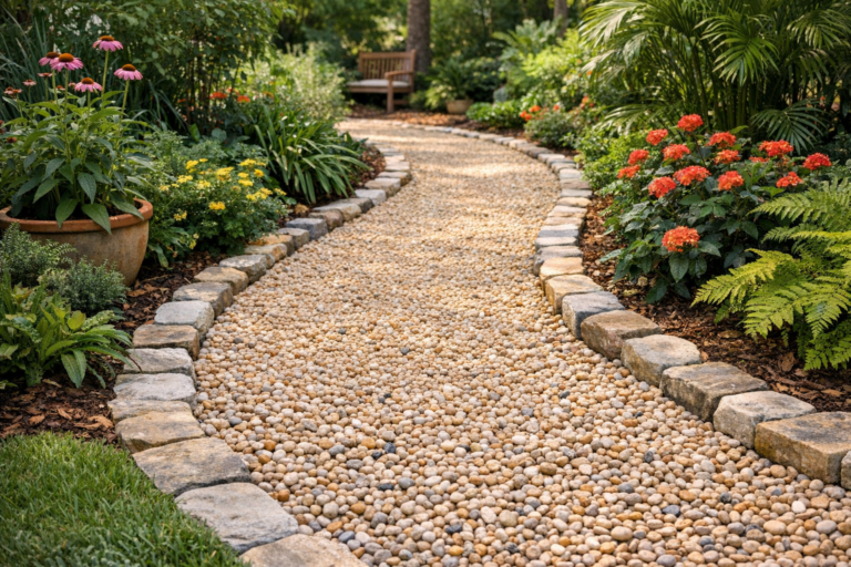 DIY Pea Gravel Pathway with Stone Edging A Florida Gardener's Complete Guide