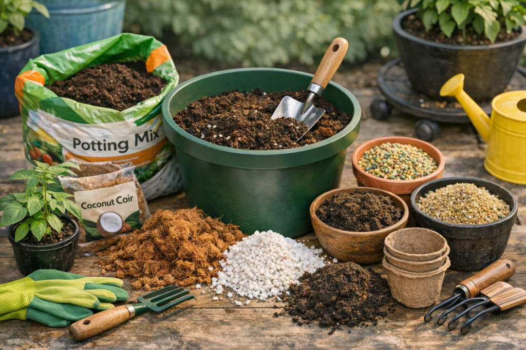 Essential Container Garden Setup and Soil