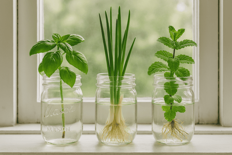 How to Grow Herbs in Mason Jars for Small Kitchens